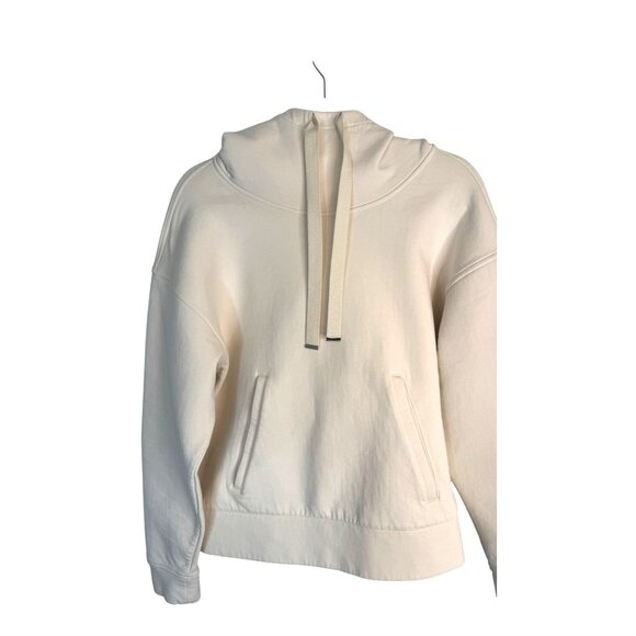 Banana Republic Size Medium Womens Cream Hoodie Cotton/Polyester Blend - Picture 11 of 12